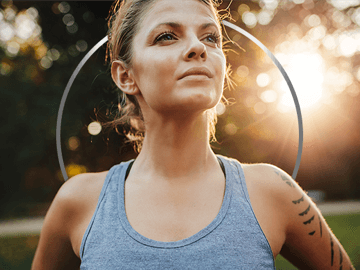 Femme sportive en séance de running