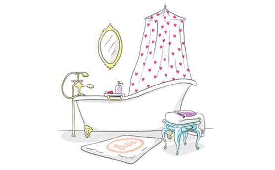 dessin salle de bain