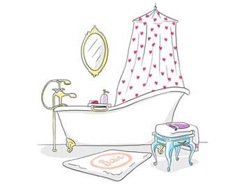 dessin salle de bain